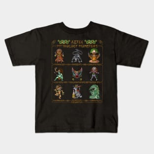 Aztec Mythology Monsters Kids T-Shirt